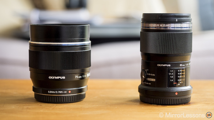 olympus 60mm vs 75mm