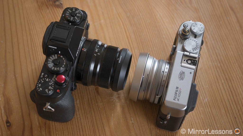 As Verdienen Salie Fujifilm X100T vs. XF 23mm f2 - Apples vs. oranges - Mirrorless Comparison