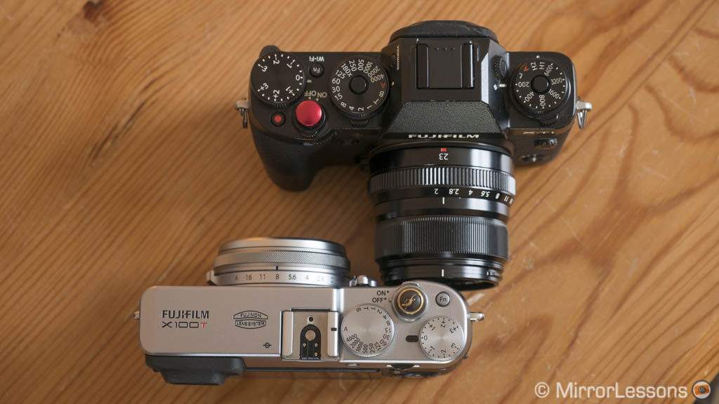 fujifilm x100t vs 23mm f2