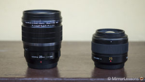 olympus m.zuiko 25mm f/1.2 pro vs panasonic leica 25mm f/1.4