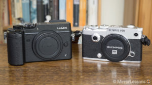 panasonic gx7 vs olympus pen f