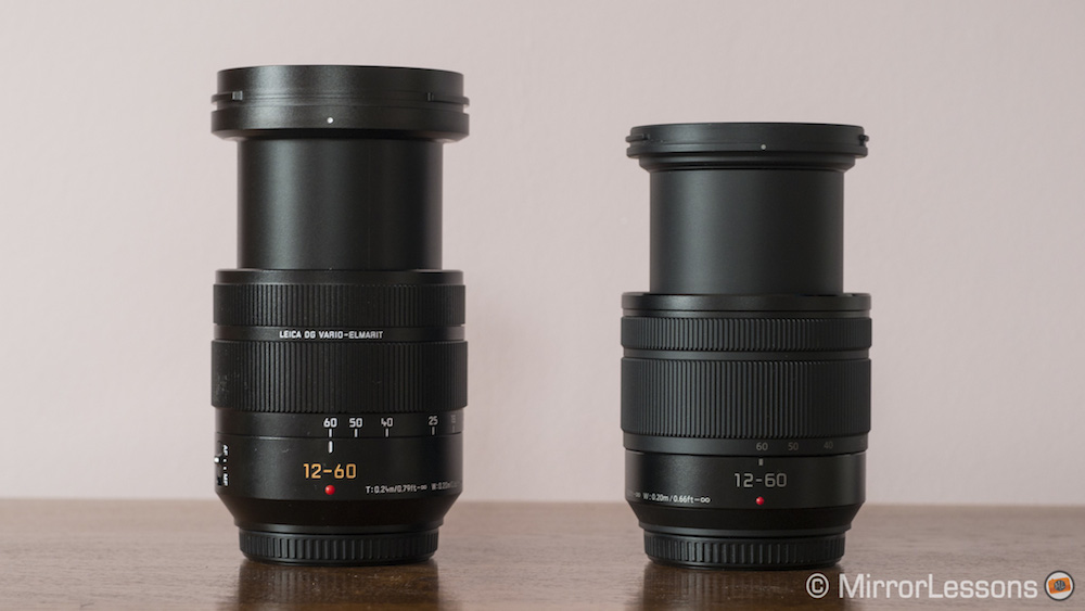 Panasonic Leica 12-60mm f/2.8-4.0 vs. Lumix G 12-60mm f/3.5