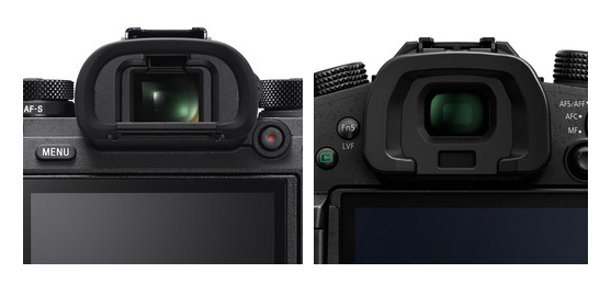 sony a9 vs panasonic gh5 evf