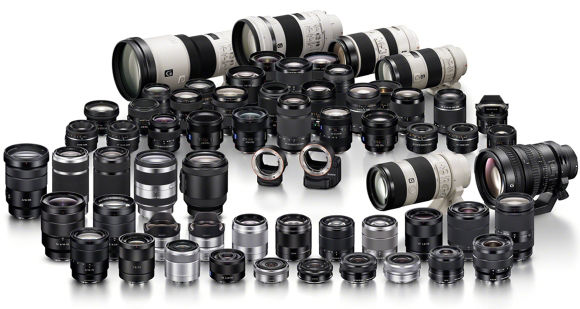 The E-mount range of lenses