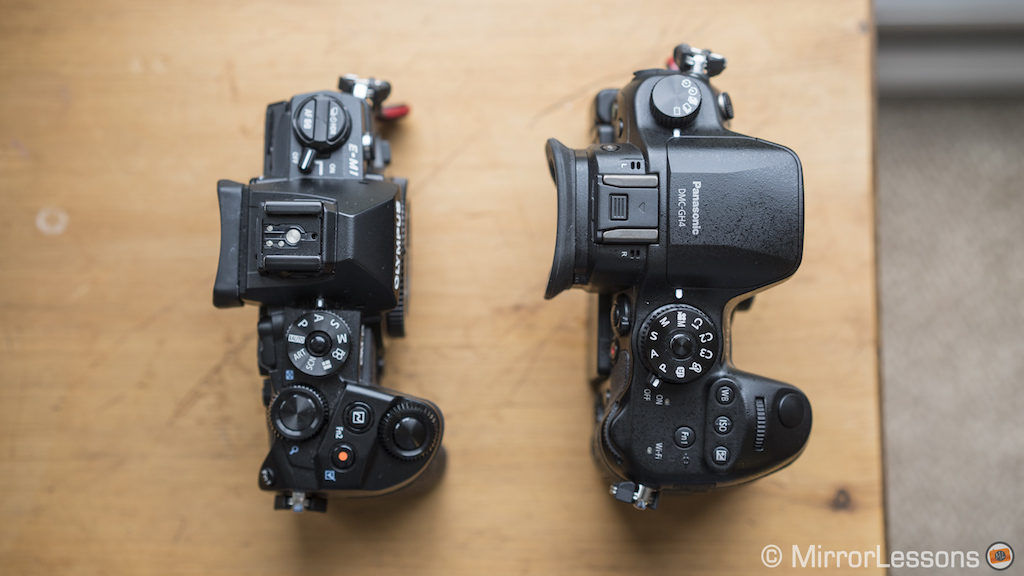 olympus omd em1 vs panasonic gh4