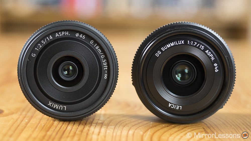 panasonic 14mm vs 15mm