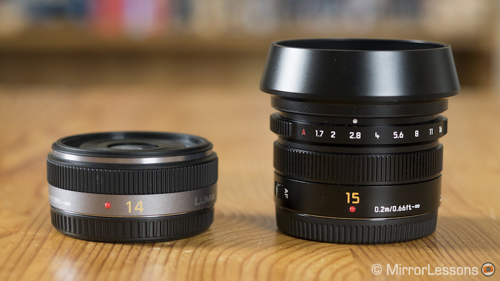 panasonic 14mm vs 15mm