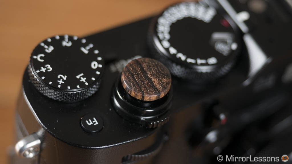 Solid Wood Soft Shutter Release Button For Fujifilm X100F X2 Supply X100T F4L2 
