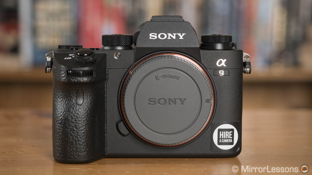 Sony A9, front view