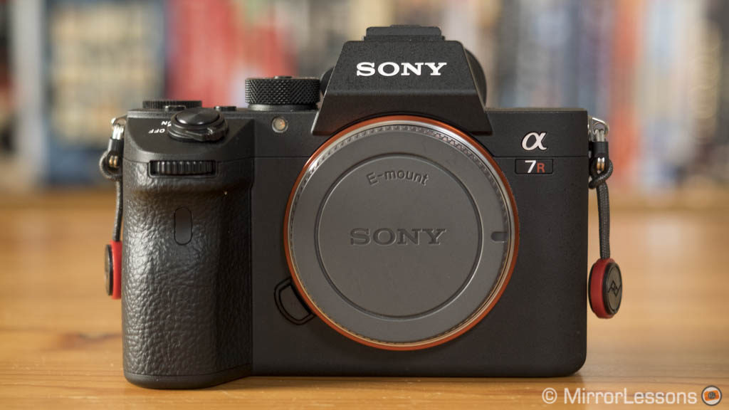 Sony A7R III, front view
