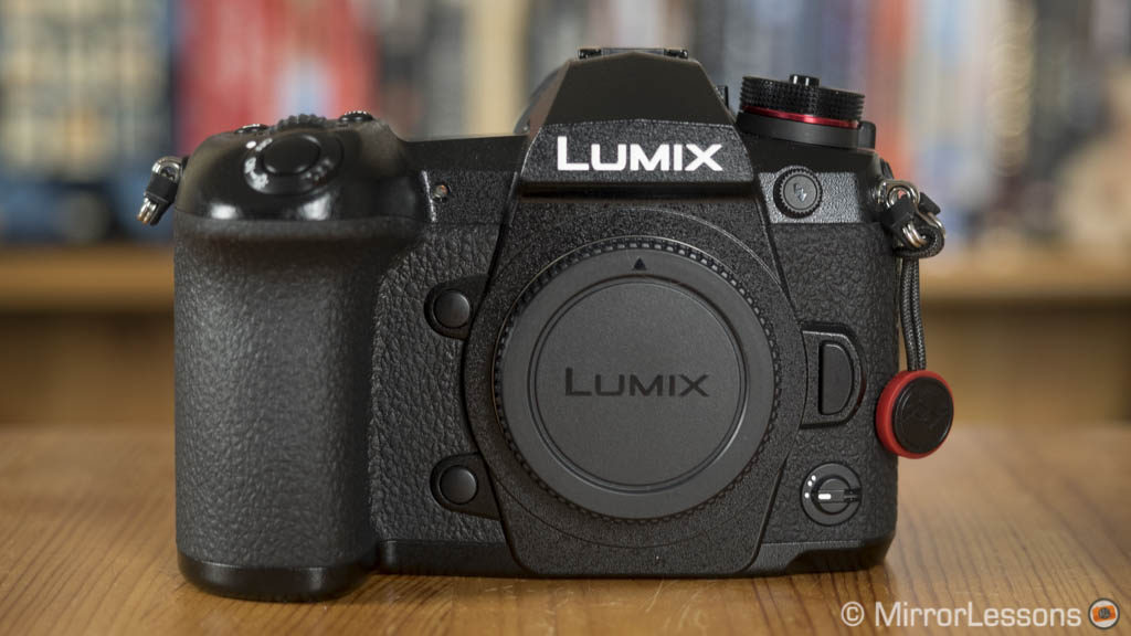 front view of the Lumix G9, without lens