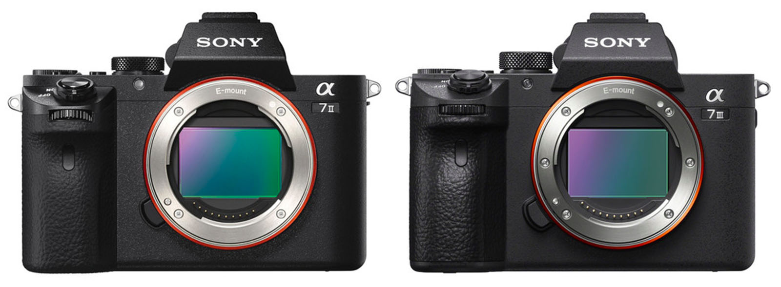 sony a7ii vs a7iii front view