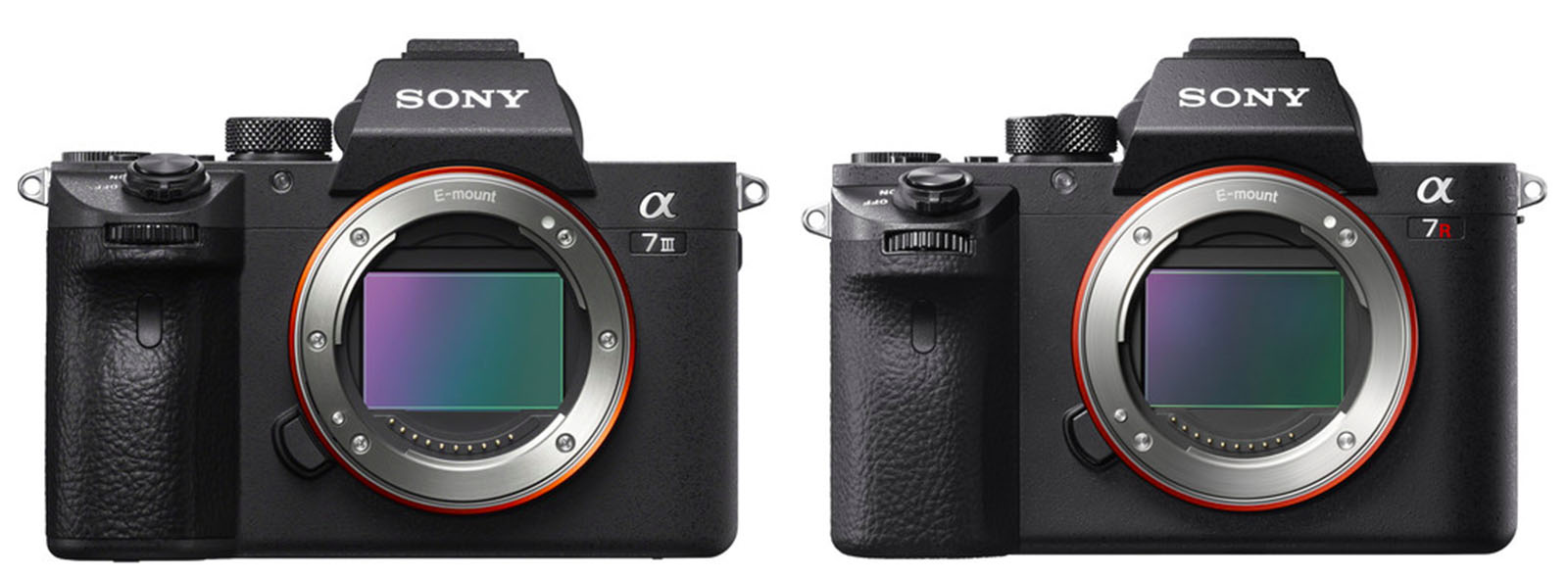 sony a7iii vs a7rii front
