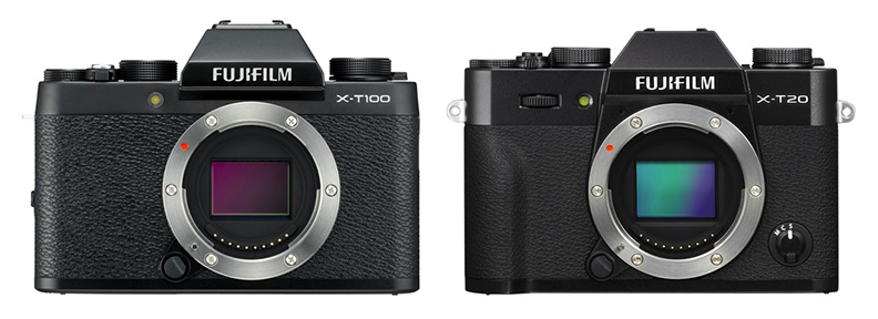 fuji xt100 vs xt20 sensor