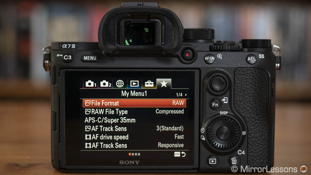 sony a7iii custom setting