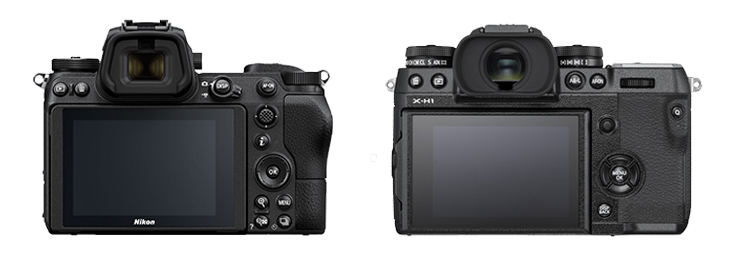 nikon z6 vs fuji xh1 rear