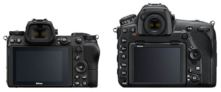 nikon z7 vs d850 back