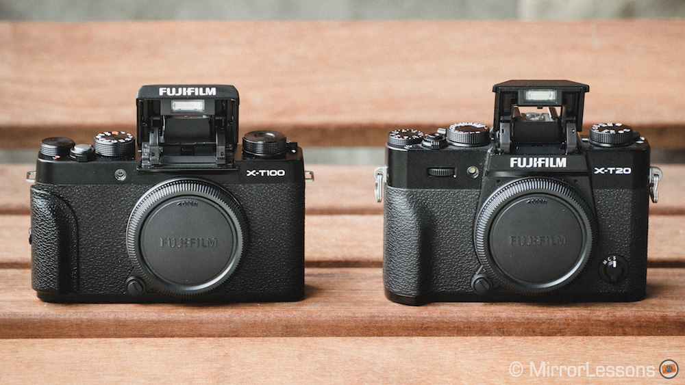 fujifilm xt100 vs xt20 flash