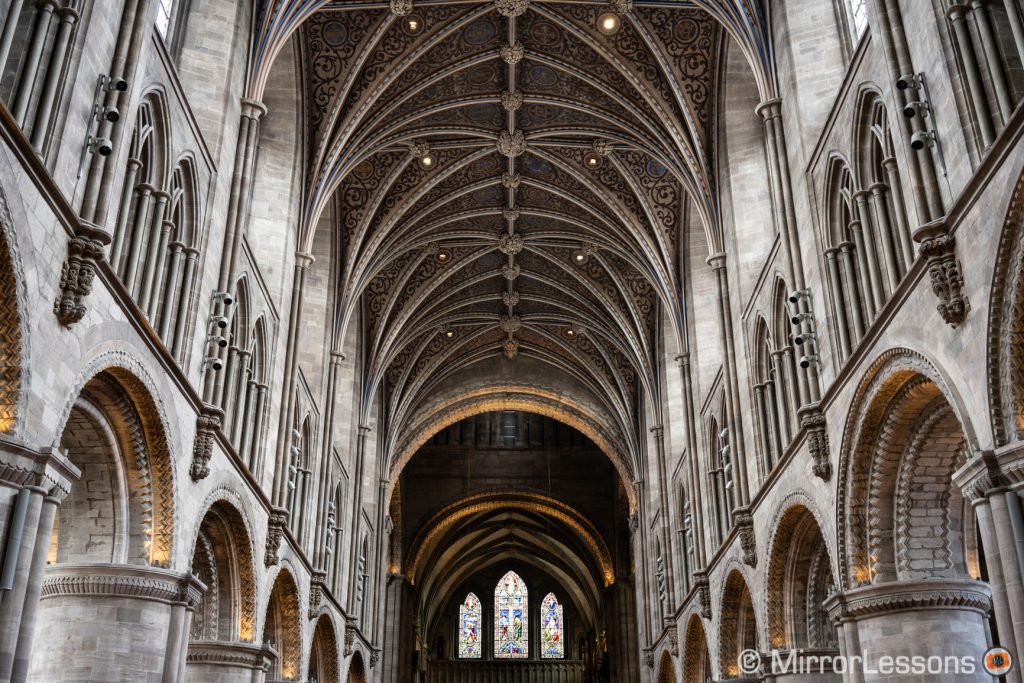 inside of the Chester cathedral