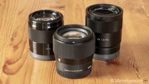 sigma 56mm vs sony 50mm vs sony 55mm-4