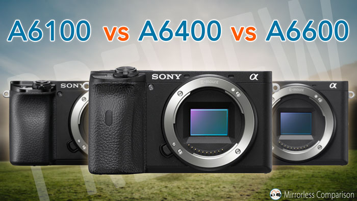 Sony A6100 vs A6400 vs A6600 - The 10 main differences - Mirrorless Comparison