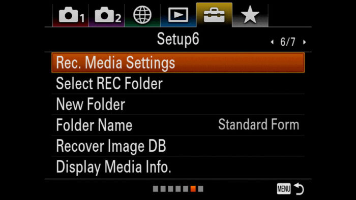 sony a7 iii dual card slot set up