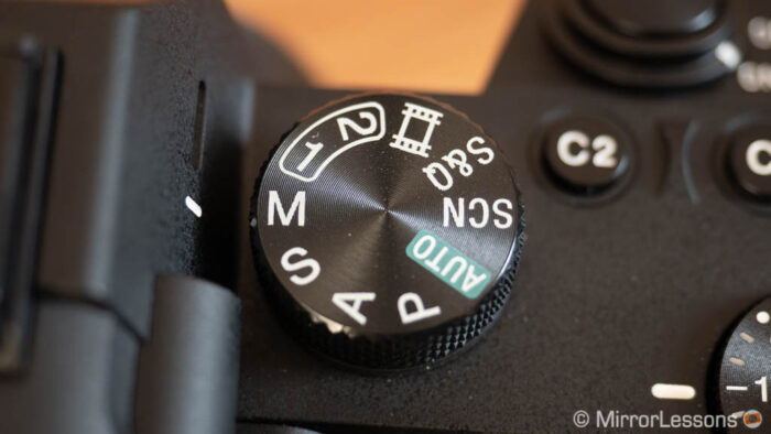 The PSAM dial on the Sony A7 III