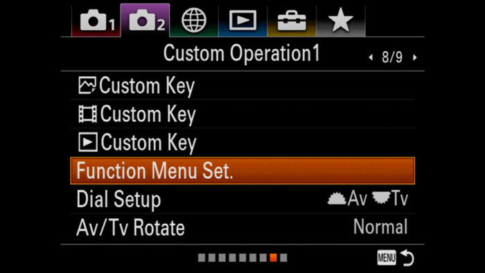 custom settings for sony a7iii