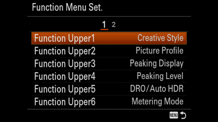 custom settings for sony a7iii
