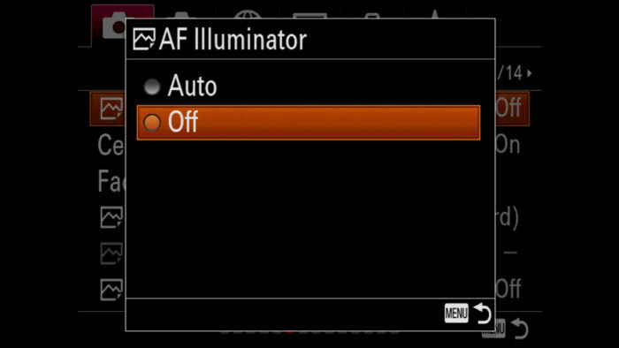 sony a7 iii af illuminator