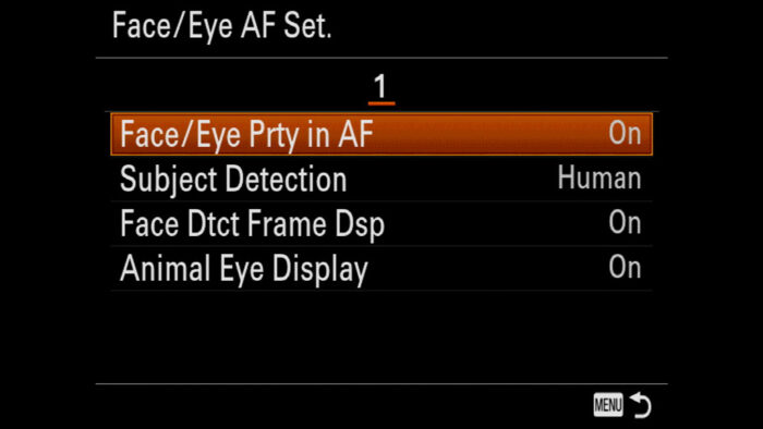 sony a7iii eye af setup