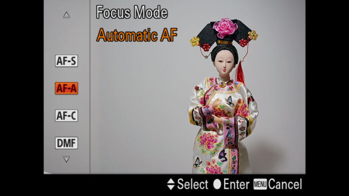 Sony A7iii Modo de foco automático