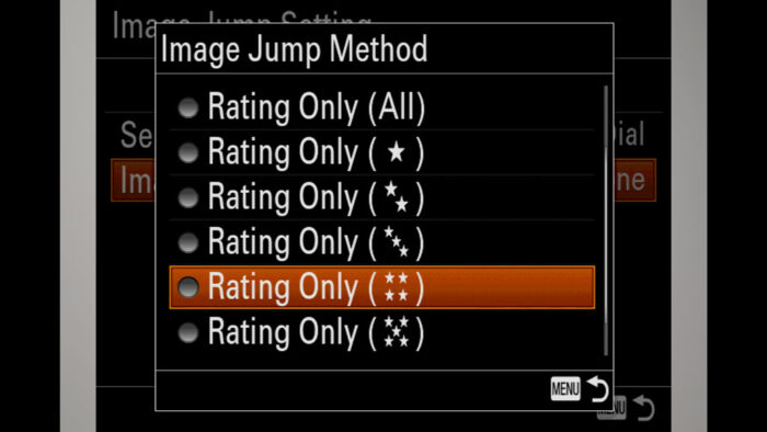 sony a7 iii settings for sport