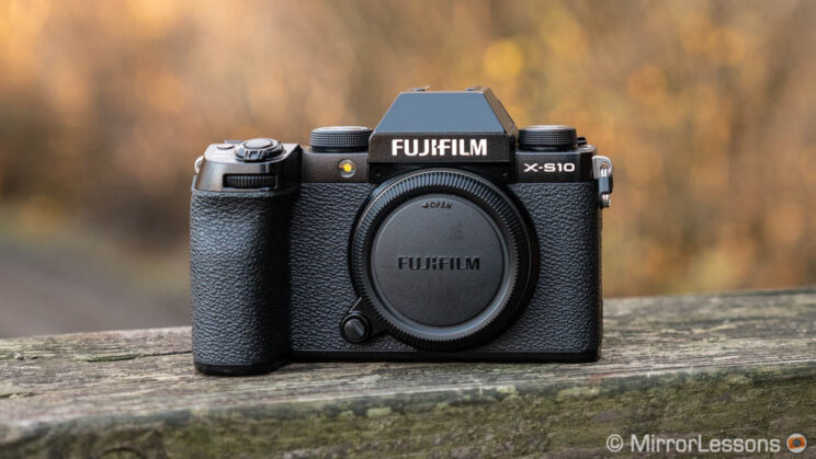 Fujifilm X-S10, front view