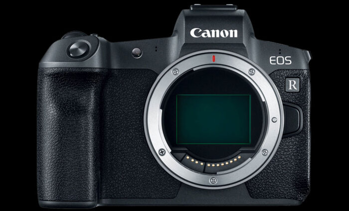 No extra button on the front of the EOS R