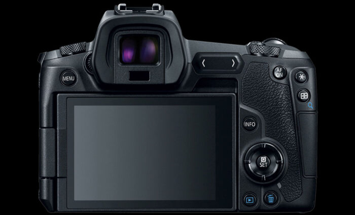 Rear view of the EOS R