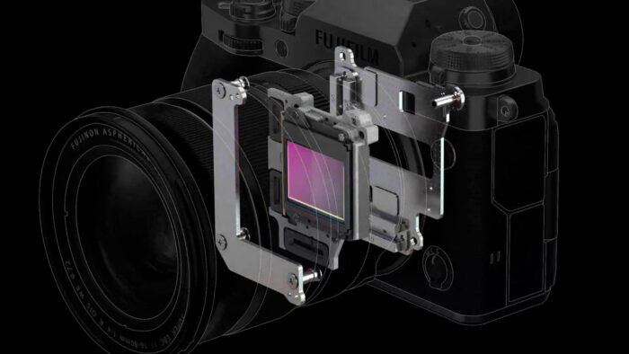 The 5-axis image stabilisation mechanism of the X-T4