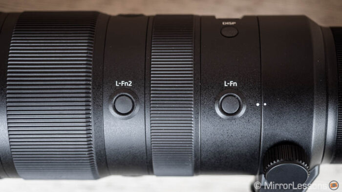 two function buttons on the 70-200mm