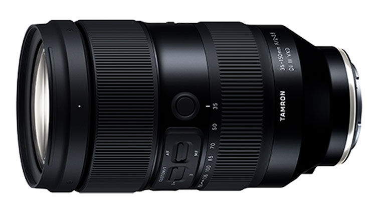 Tamron 35-150mm F2-2.8 on white background