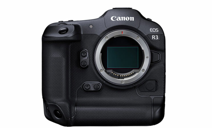 Canon R3, front view