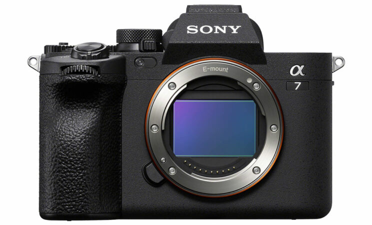 Sony A7 IV, front view with white background