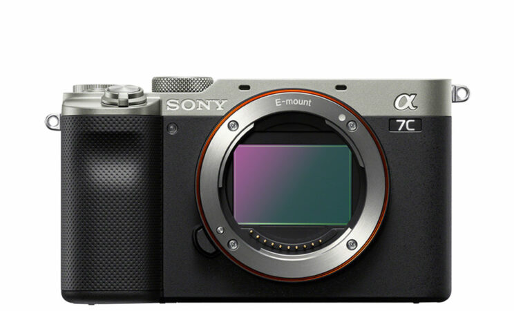 Sony A7C, front view with white background