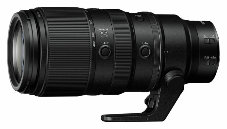 Nikon Z 100-400mm, on white background