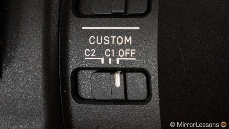 Custom switch on the Sigma 150-600mm