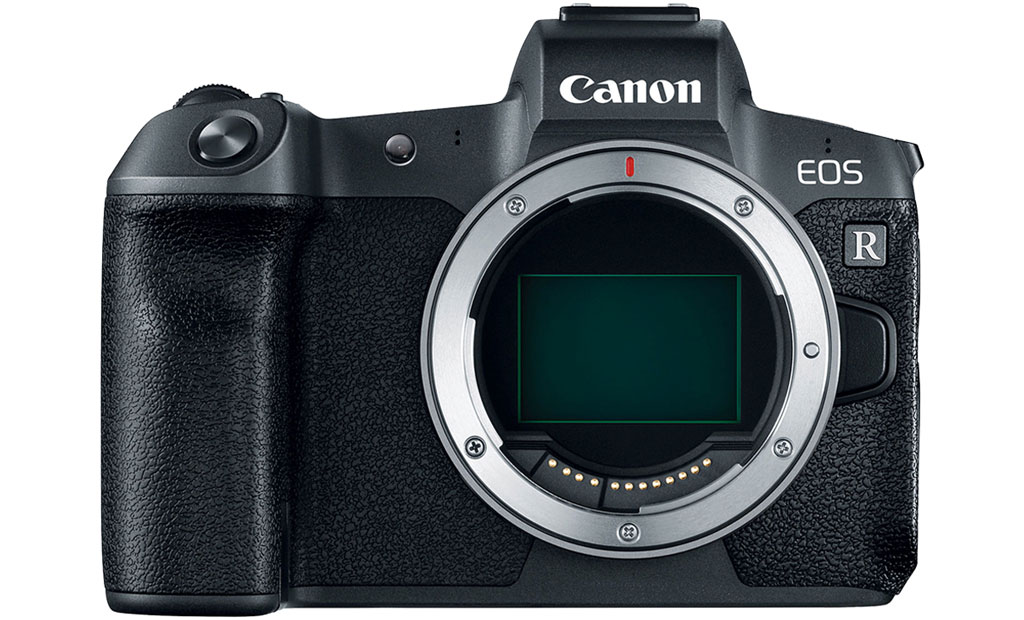 Canon EOS R, front view