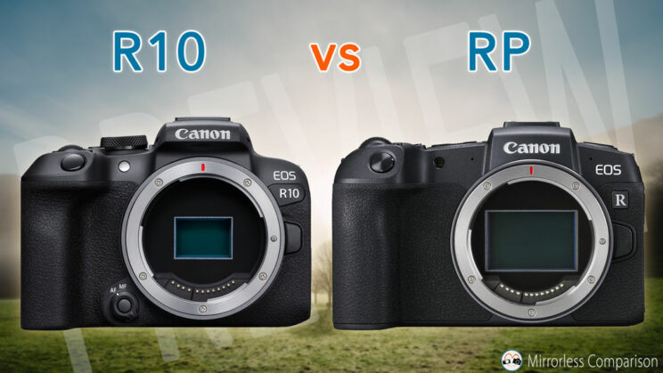 Canon R10 and RP side by side