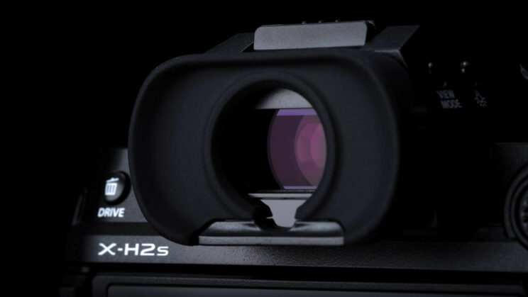 Viewfinder of the Fujifilm X-H2S