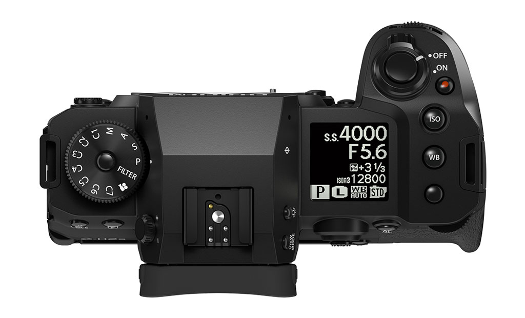 Fujifilm X-H2S, top view