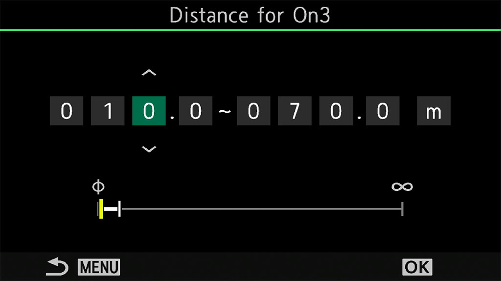 AF Limiter setting on the OM-1