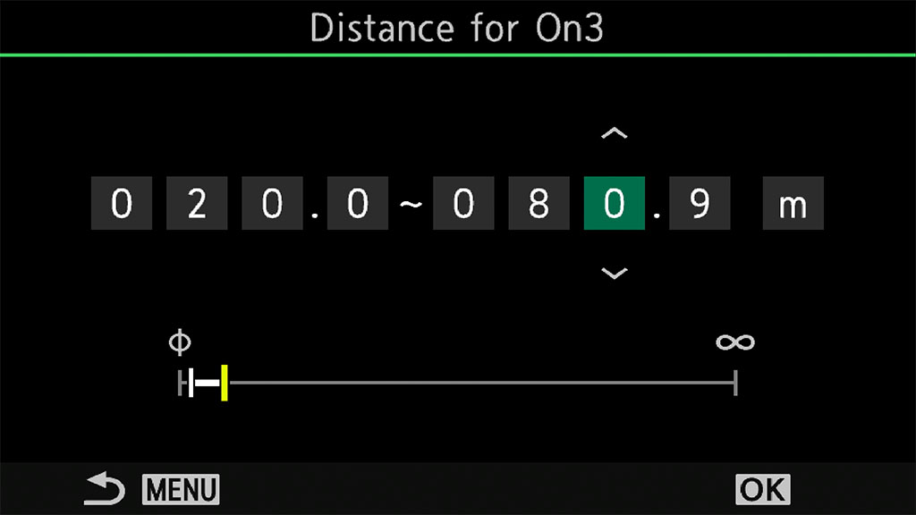 AF Limiter setting on the OM-1